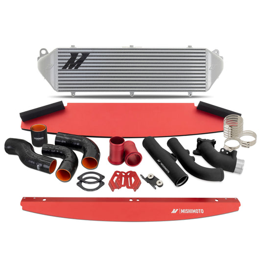 Mishimoto 2023+ Toyota GR Corolla Intercooler & Pipe Kit - Silver Cooler - Black Pipes