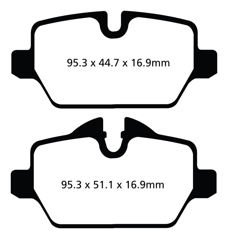 EBC 10+ Mini Countryman 1.6 Cooper Greenstuff Rear Brake Pads