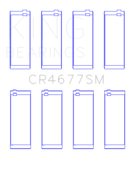 King Engine Bearings Opel 1.6 Turbo A16LET A16NET Z16LET (Size +0.50mm) Connecting Rod Bearing Set