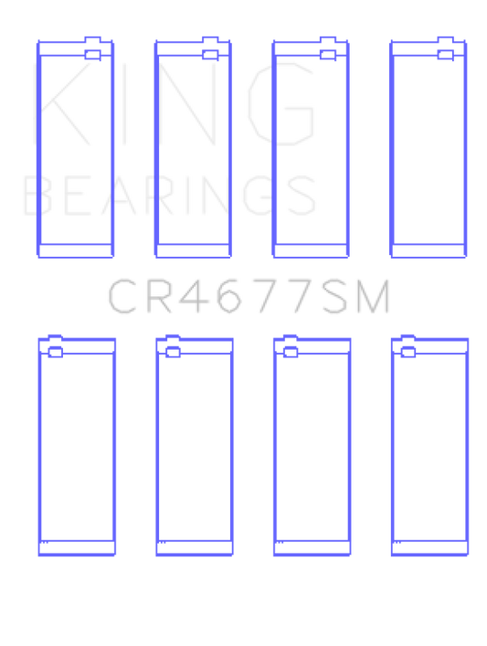 King Engine Bearings Opel 1.6 Turbo A16LET A16NET Z16LET (Size +0.50mm) Connecting Rod Bearing Set