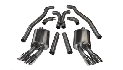 Corsa 2012-2015 Chevrolet Camaro Coupe ZL1 6.2L V8 Polished Sport Cat-Back + XO Exhaust