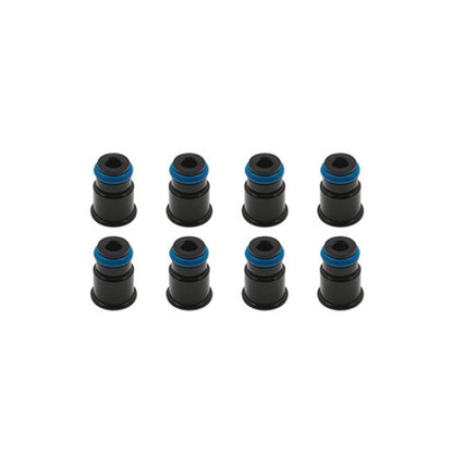 BLOX Racing 14mm Adapter Top (1/2in) w/Viton O-Ring & Retaining Clip (Set of 8)