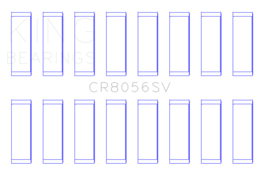 King Ford 6.7 Power Stroke V8 Diesel (Size 0.25) Connecting Rod Bearing Set Sputter Replacement