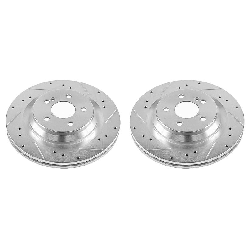 Power Stop 09-14 Mercedes-Benz CL550 Rear Evolution Drilled & Slotted Rotors - Pair