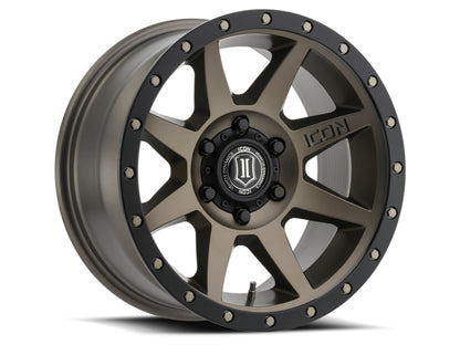 ICON Rebound 17x8.5 6x5.5 0mm Offset 4.75in BS 106.1mm Bore Bronze Wheel