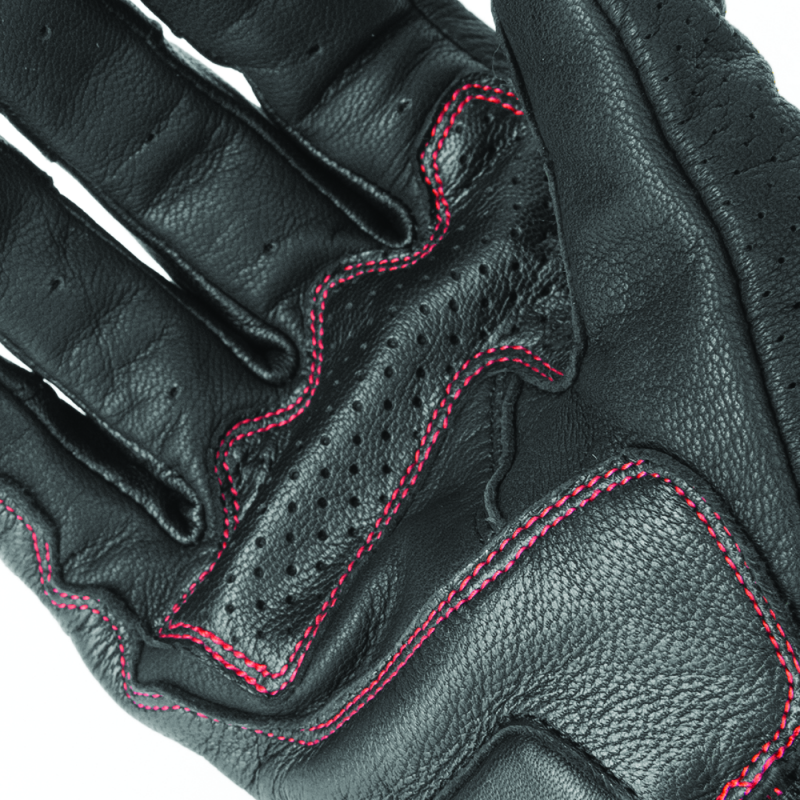 Speed and Strength Twist of Fate Leather Gloves Black/Red - Small