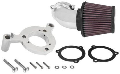 K&N 01-15 Harley-Davidson Touring 96 / 103 / 08-15 Bright Aircharger Performance Intake