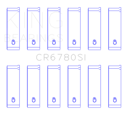 King Engine Bearings Chrysler 2.7L (Size +0.50mm) Connecting Rod Bearing Set