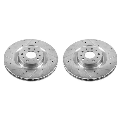 Power Stop 14-19 Fiat 500L Front Evolution Drilled & Slotted Rotors - Pair