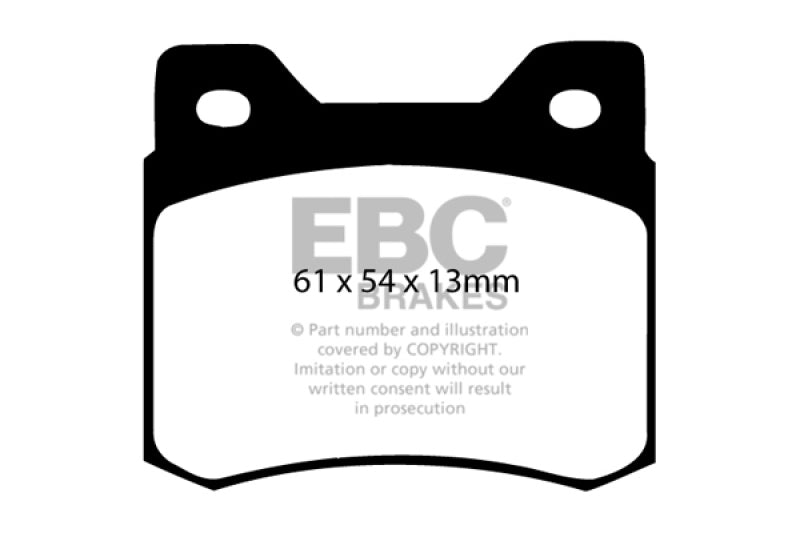 EBC 84-86 Mercedes-Benz 190/190E 2.3 Greenstuff Rear Brake Pads