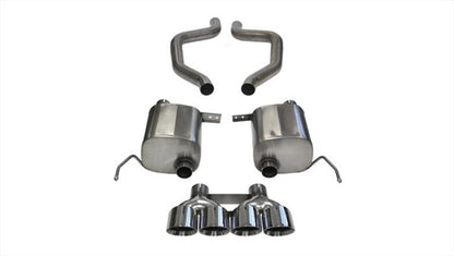 Corsa 17-19 Chevy Corvette Z06 (Grand Sport Only) 3in Axle Back Xtreme Exhaust Pol Quad 4.5in Tip