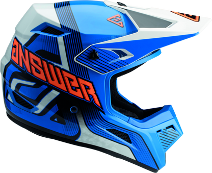 Answer AR1 Vendetta Helmet Blue/White/Orange Youth - Small