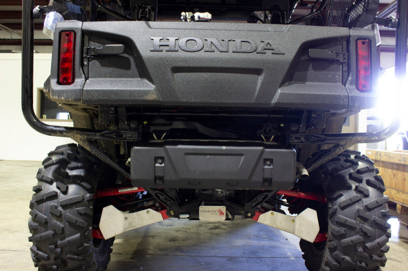 Fishbone Offroad Hitch Cover - 2In Hitch - Black Powdercoated Steel