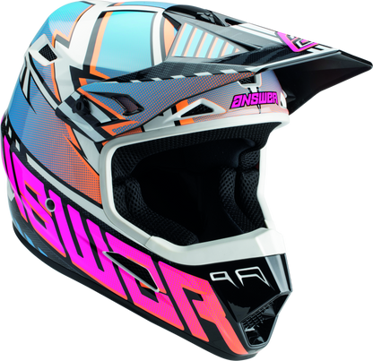 Answer AR3 Rapid Helmet Blue/Orange/Rhodamine - XS