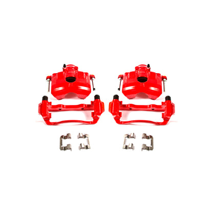 Power Stop 08-11 Ford Focus Front Red Calipers w/Brackets - Pair