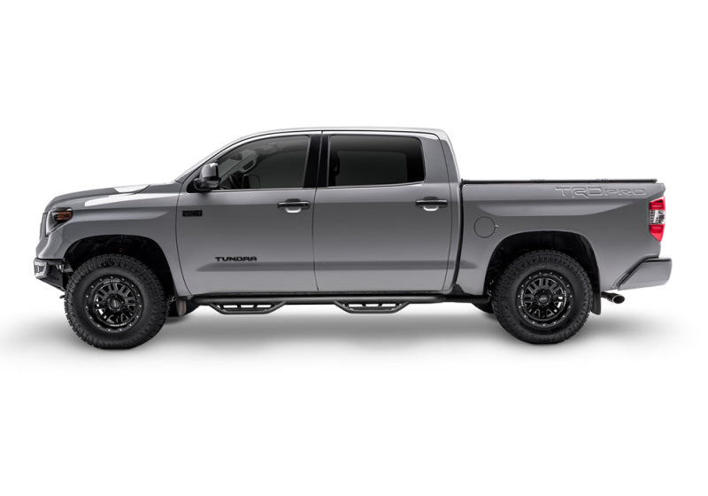 N-Fab Podium LG 15-18 GMC/Chevy Canyon/Colorado Crew Cab SRW - Tex. Black - Cab Length - 3in