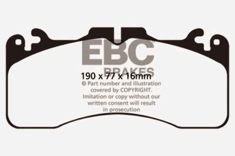 EBC 09+ Lexus LS460 4.6 Sport Yellowstuff Front Brake Pads