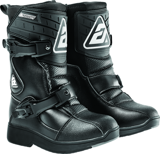 Answer Peewee Boot Black Youth - 12