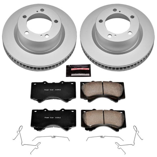 Power Stop 08-11 Lexus LX570 Front Z17 Evolution Geomet Coated Brake Kit