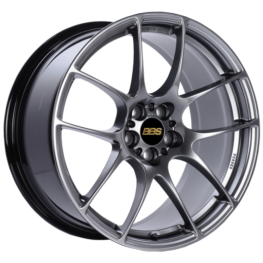 BBS RF 18x9 5x114.3 ET48 Diamond Black Wheel -82mm PFS/Clip Required