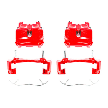 Power Stop 99-02 Jeep Grand Cherokee Front Red Calipers w/Brackets - Pair