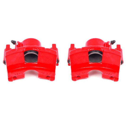 Power Stop 90-98 Buick Skylark Front Red Calipers w/o Brackets - Pair