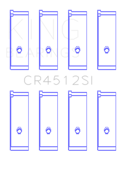 King Engine Bearings Honda D17A1/2 1.7L 16V (Size +0.25mm) Connecting Rod Bearing Set