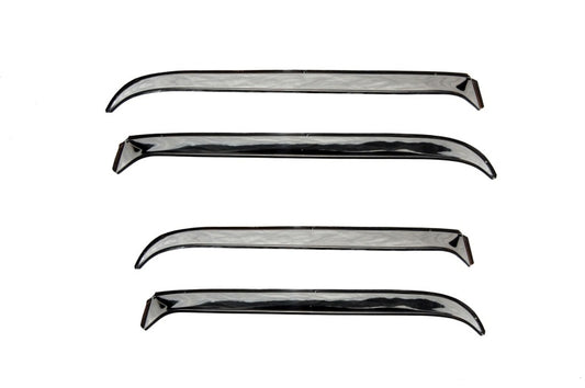 AVS 84-91 Jeep Grand Wagoneer Ventshade Front & Rear Window Deflectors 4pc - Stainless