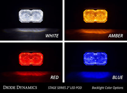 Diode Dynamics Stage Series 2 In LED Pod Sport - White Fog Standard ABL (Pair)