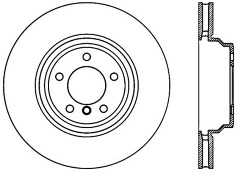 StopTech 07-10 BMW 335i Cross Drilled Right Front Rotor