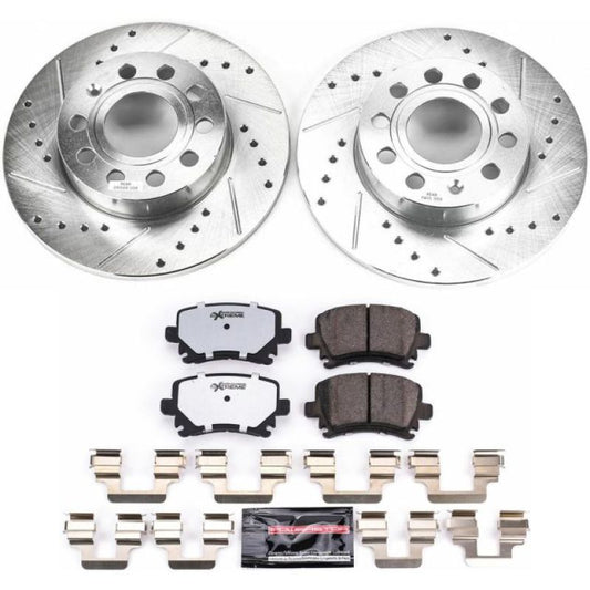 Power Stop 2008 Audi A3 Rear Z26 Street Warrior Brake Kit