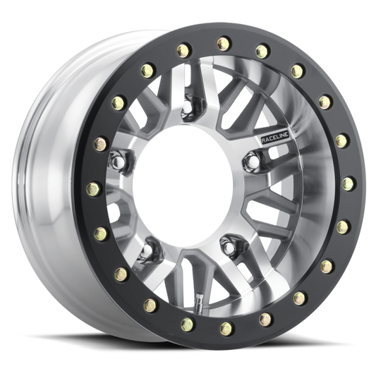 Raceline RT260M Ryno 15x7in / 5x205 BP / -45mm Offset / 160mm Bore - Machined Beadlock Wheel