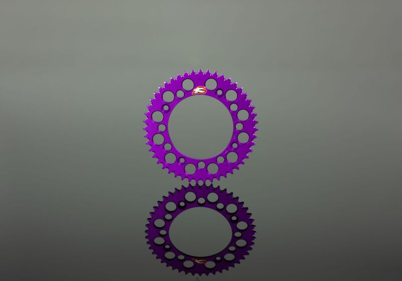 Renthal 92+ Honda CRF150-450R/X/XR 250R/650R Rear Grooved Sprocket - Purple 520-48P Teeth