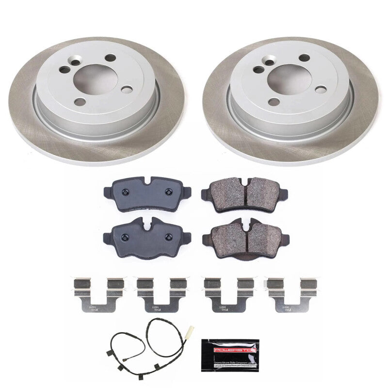 Power Stop 2013 Mini Cooper Rear Semi-Coated Rotor Kit