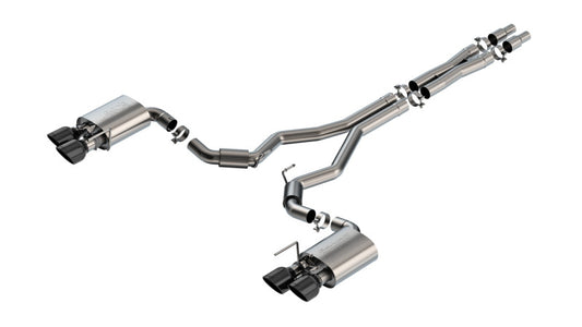 Borla 2024 Ford Mustang Dark Horse 5.0L V8 w/Active Exhaust S-Type Cat-Back Exhaust System - BC Tips