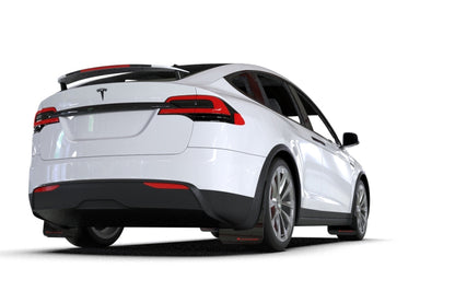 Rally Armor 22-24 Tesla Model X Black UR Mud Flap - Metallic Black Logo