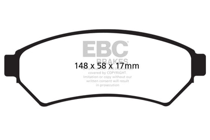 EBC 04-05 Buick Terraza 3.5 FWD Greenstuff Front Brake Pads