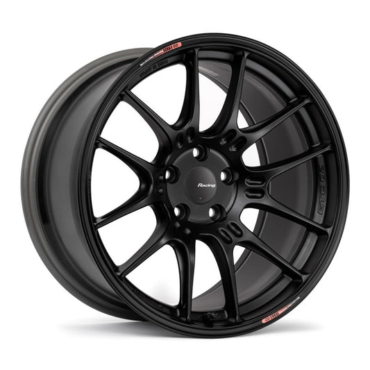 Enkei GTC02 19x10.5 5x114.3 15mm Offset 75mm Bore Matte Black Wheel