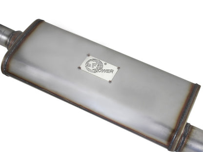 aFe MACHForce XP Exhaust Cat-Back 2.5in SS-409 Hi-Tuck 12-14 Jeep Wrangler Unlimited V6 3.6L 4Dr