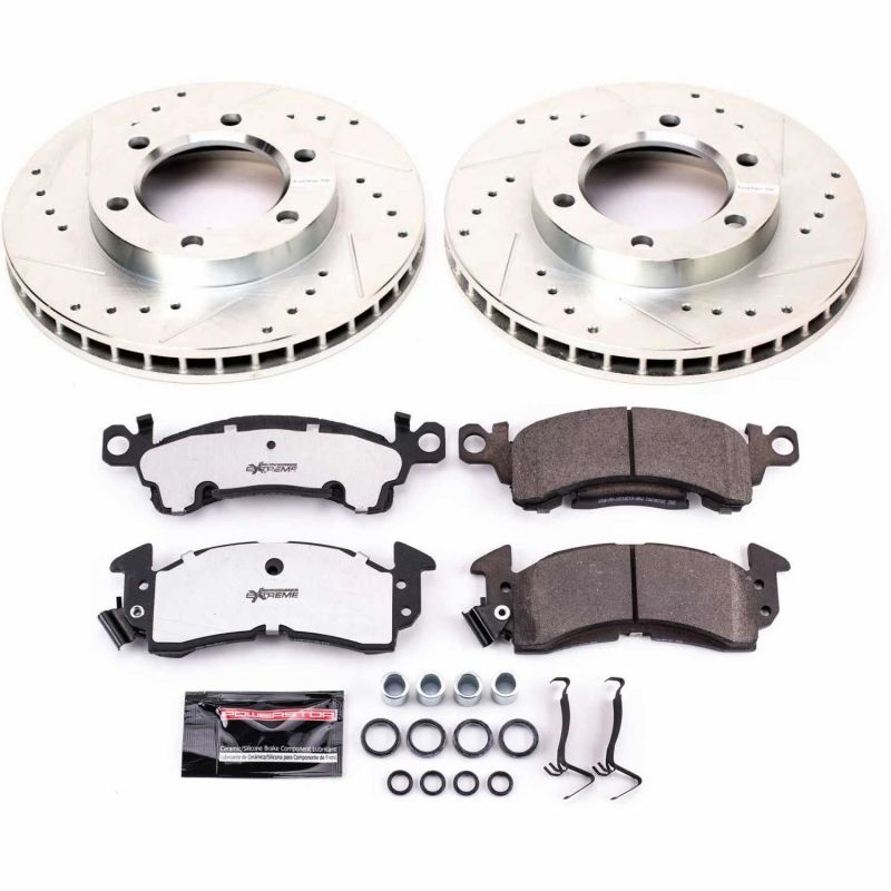 Power Stop 71-74 Chevrolet Blazer Front Z26 Street Warrior Brake Kit