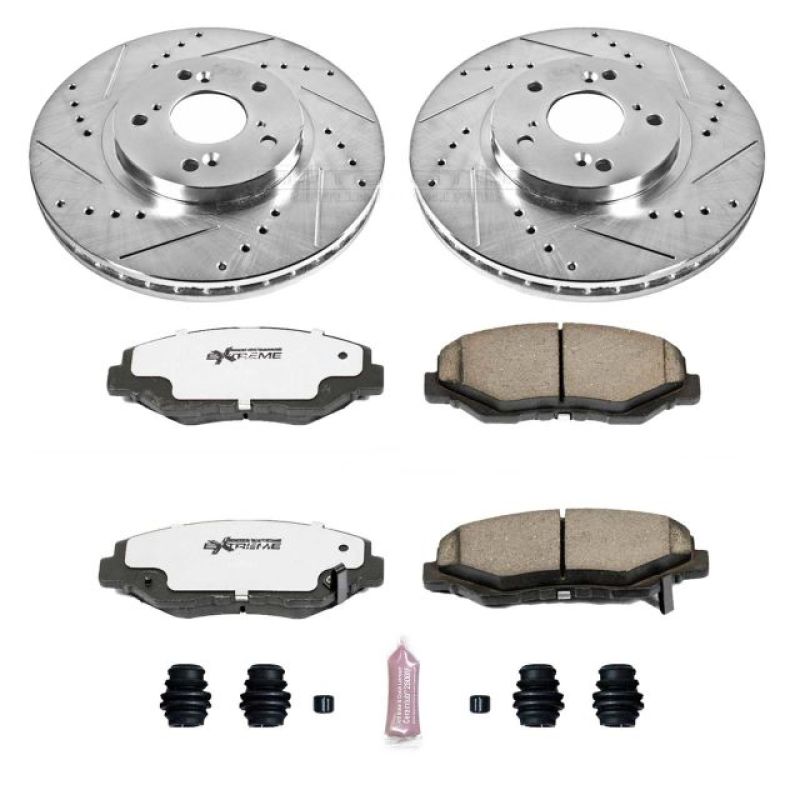 Power Stop 03-08 Honda Pilot Front Z26 Street Warrior Brake Kit