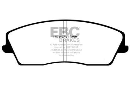 EBC 05-09 Chrysler 300 2.7 Ultimax2 Front Brake Pads