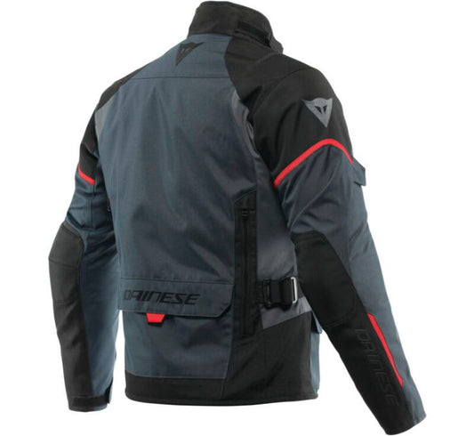 Dainese Tempest 3 D Dry Jacket Ebony/Black/Lava Red Size - 50