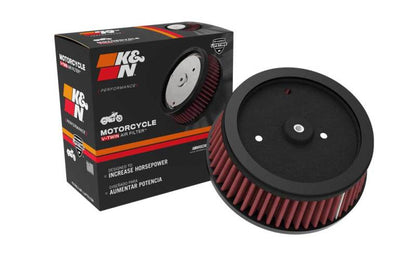 K&N Round Tapered 6.25in Base OD x 5.5in Top OD x 2.125in H Replacement Filter for Harley Davidson