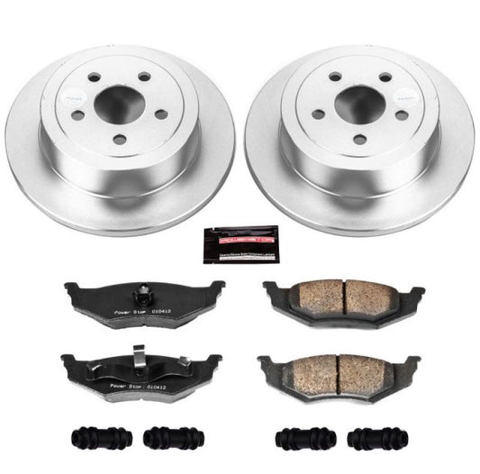 Power Stop 95-00 Chrysler Cirrus Rear Z17 Evolution Geomet Coated Brake Kit