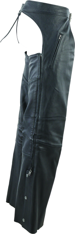 Kuryakyn Leather By River Road Longhaul Leather Chaps Black - Large