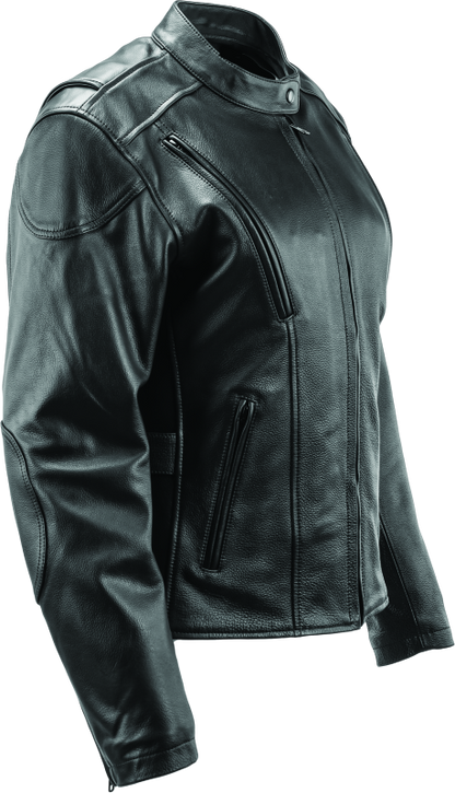 Kuryakyn Leather By River Road Race Leather Jacket Black Womens - Small