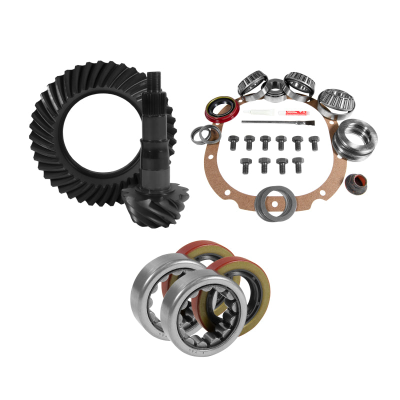 Yukon 8.8in Ford 3.27 Rear Ring & Pinion Install Kit 2.25in OD Axle Bearings and Seals