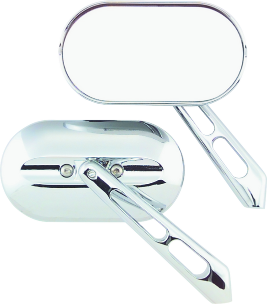 Kuryakyn Magnum Mirrors Small Flat Glass Chrome