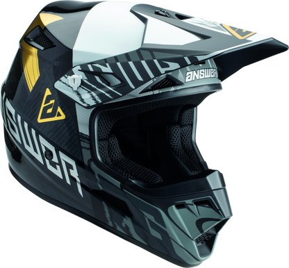 Answer AR3 Ronin Helmet Black/White/Gold - Small